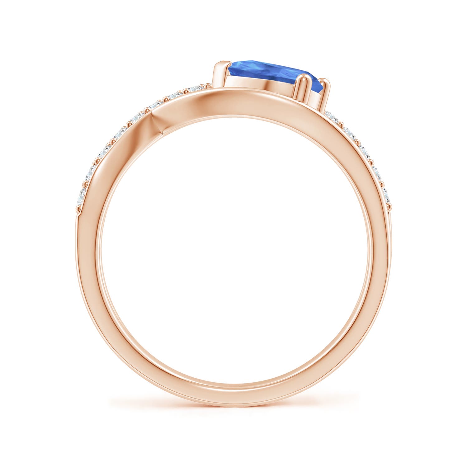 AA - Tanzanite / 0.87 CT / 14 KT Rose Gold