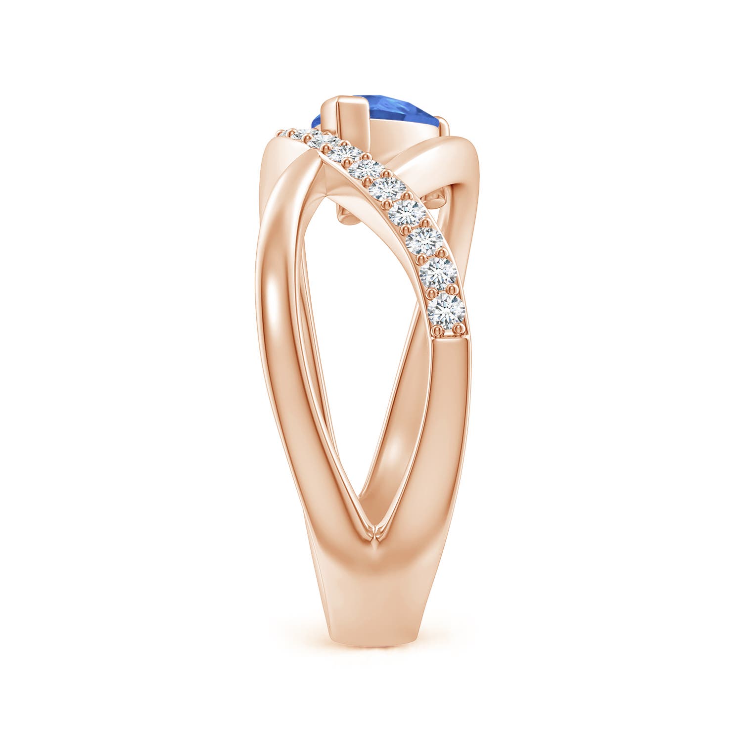 AA - Tanzanite / 0.87 CT / 14 KT Rose Gold