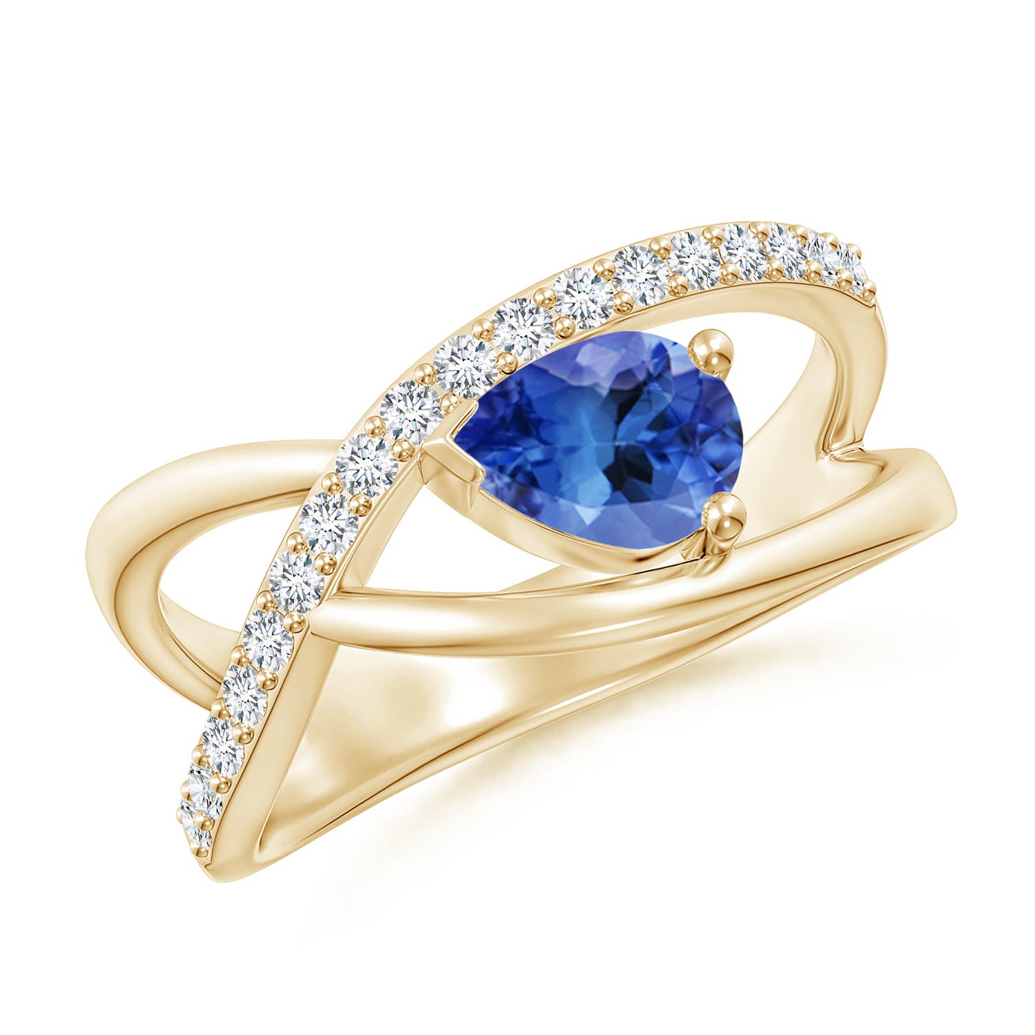 AA - Tanzanite / 0.87 CT / 14 KT Yellow Gold