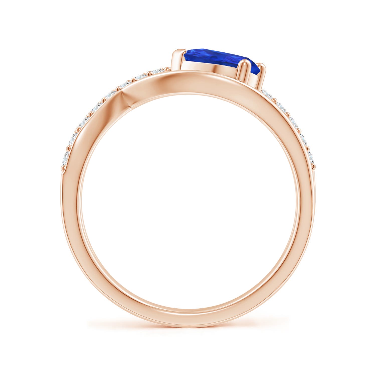 AAA - Tanzanite / 0.87 CT / 14 KT Rose Gold