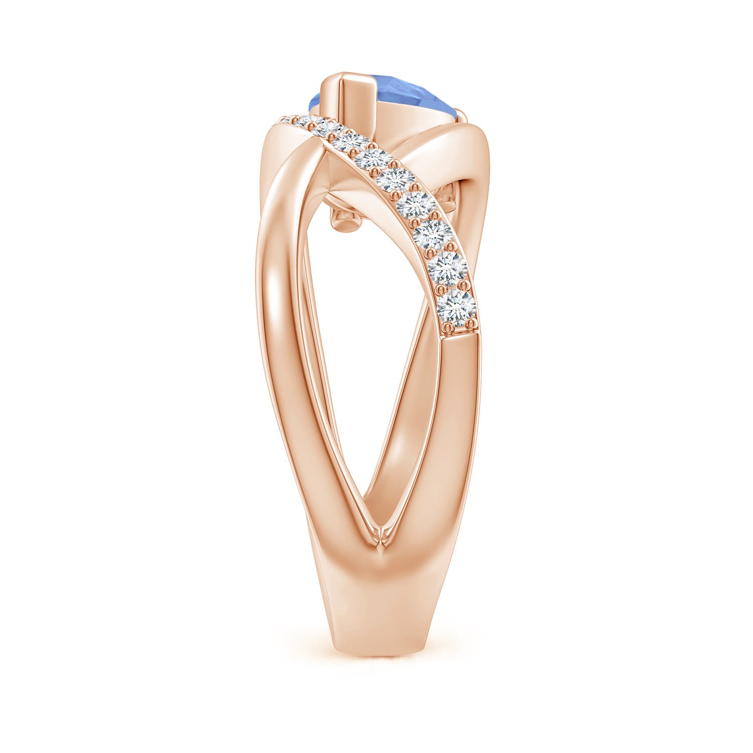 A - Tanzanite / 1.35 CT / 14 KT Rose Gold