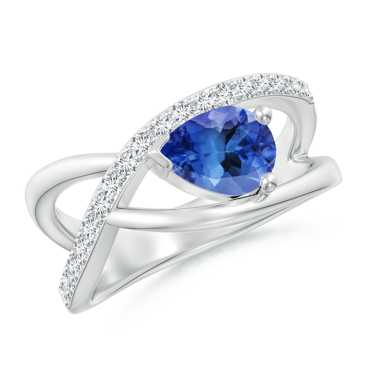 AA - Tanzanite / 1.35 CT / 14 KT White Gold