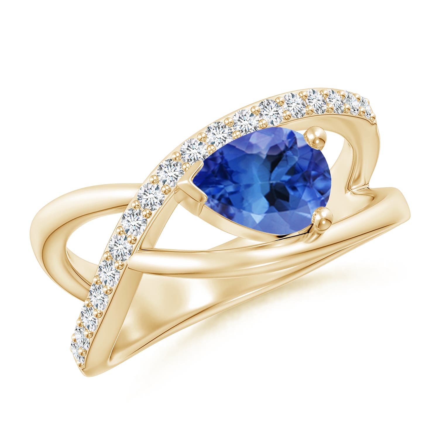 AA - Tanzanite / 1.35 CT / 14 KT Yellow Gold