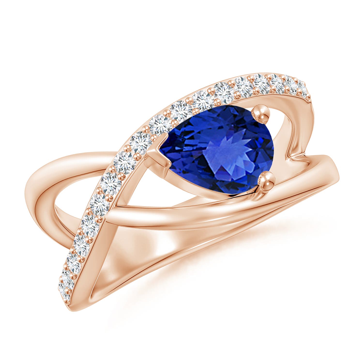 AAA - Tanzanite / 1.35 CT / 14 KT Rose Gold