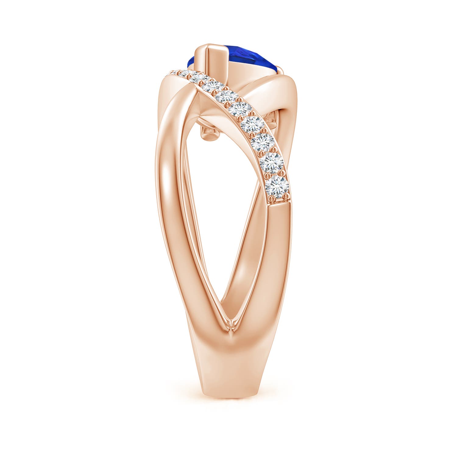 AAA - Tanzanite / 1.35 CT / 14 KT Rose Gold