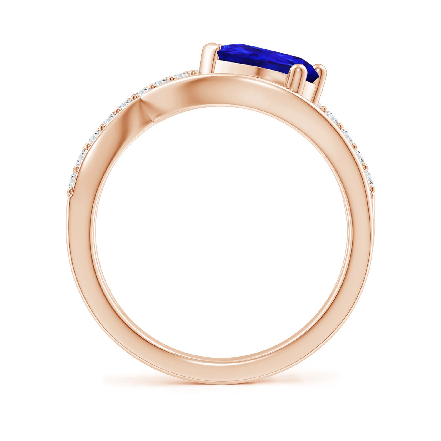 AAAA - Tanzanite / 1.35 CT / 14 KT Rose Gold