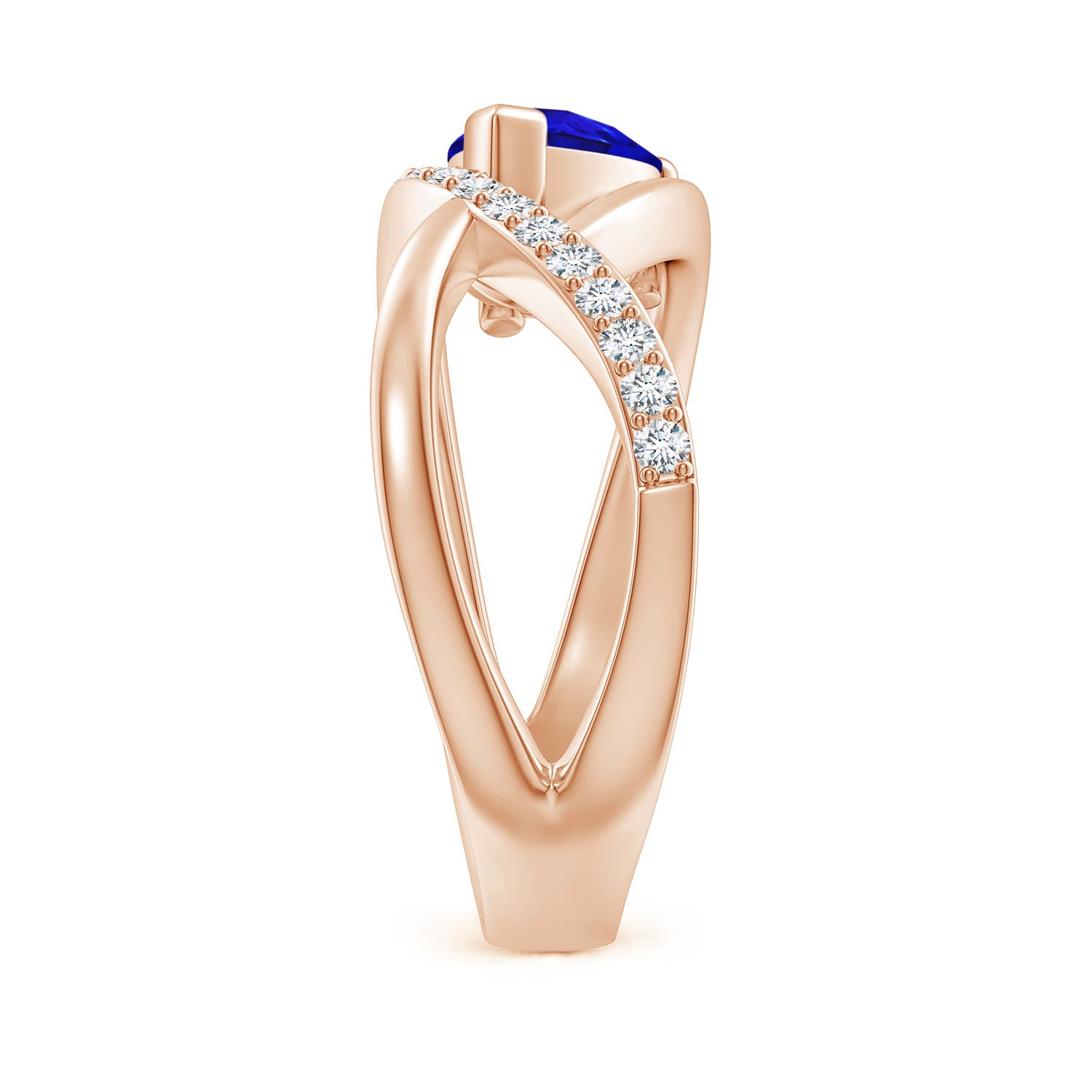 AAAA - Tanzanite / 1.35 CT / 14 KT Rose Gold