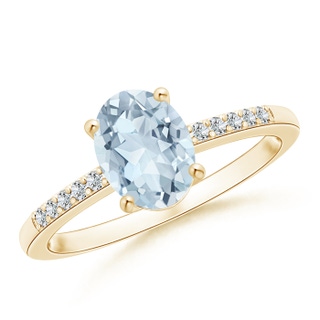Oval A Aquamarine
