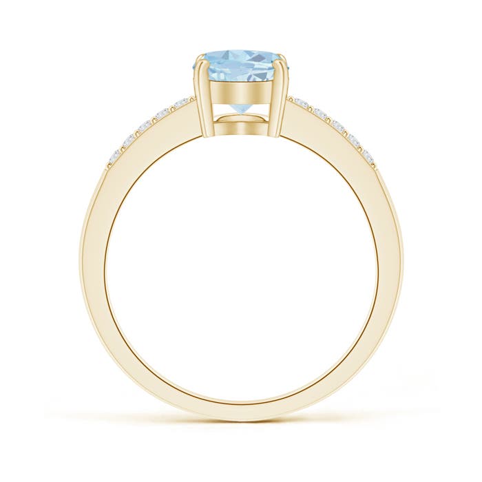 A - Aquamarine / 1.1 CT / 14 KT Yellow Gold