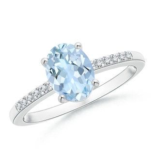 Oval AA Aquamarine