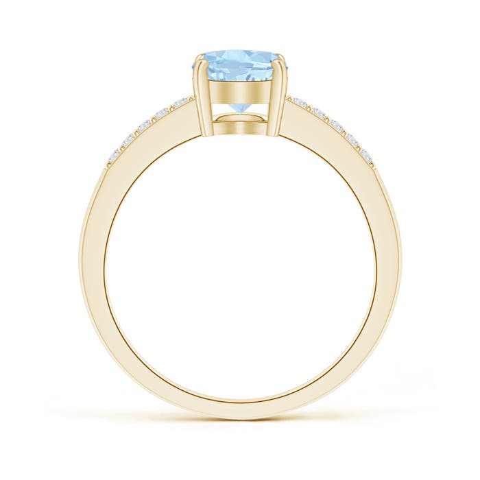 AA - Aquamarine / 1.1 CT / 14 KT Yellow Gold