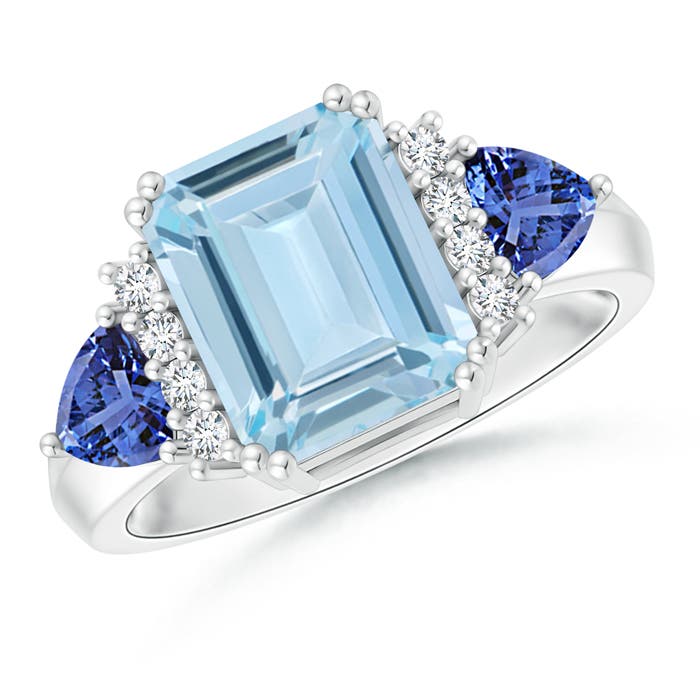 AA - Aquamarine / 3.94 CT / 14 KT White Gold