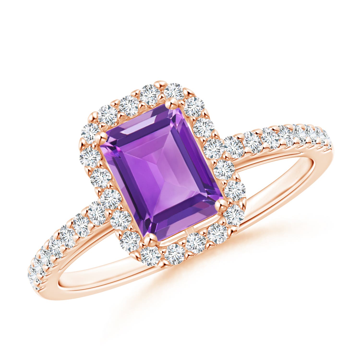 AA - Amethyst / 1.23 CT / 14 KT Rose Gold