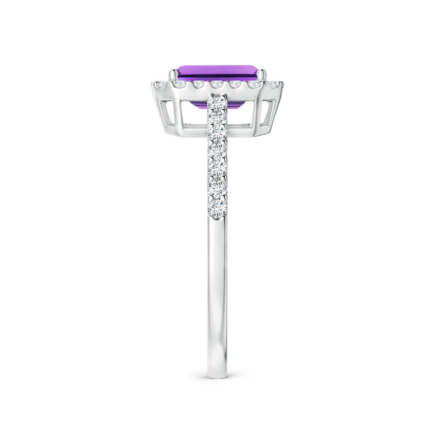 AA - Amethyst / 1.23 CT / 14 KT White Gold