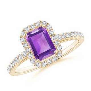 Emerald Cut AA Amethyst