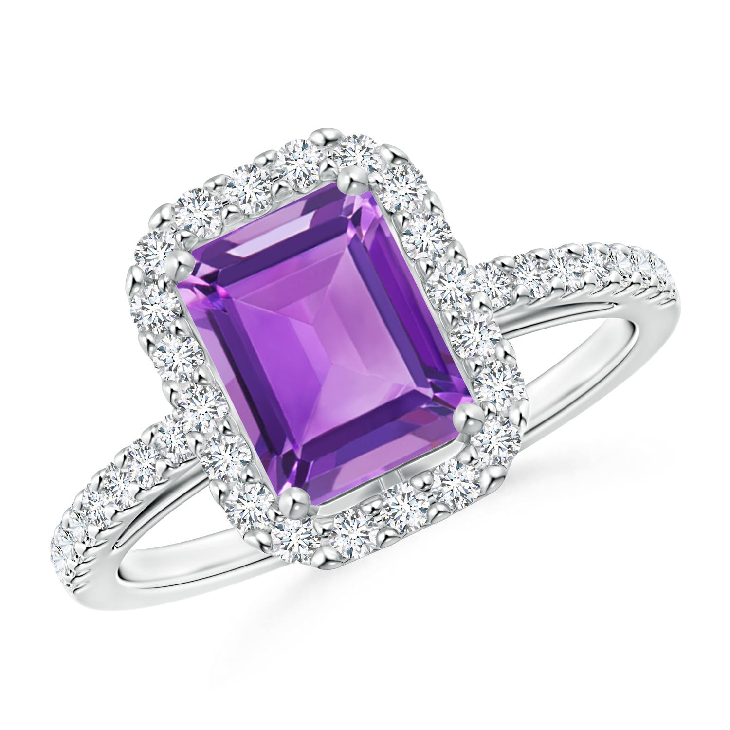 AA - Amethyst / 1.91 CT / 14 KT White Gold