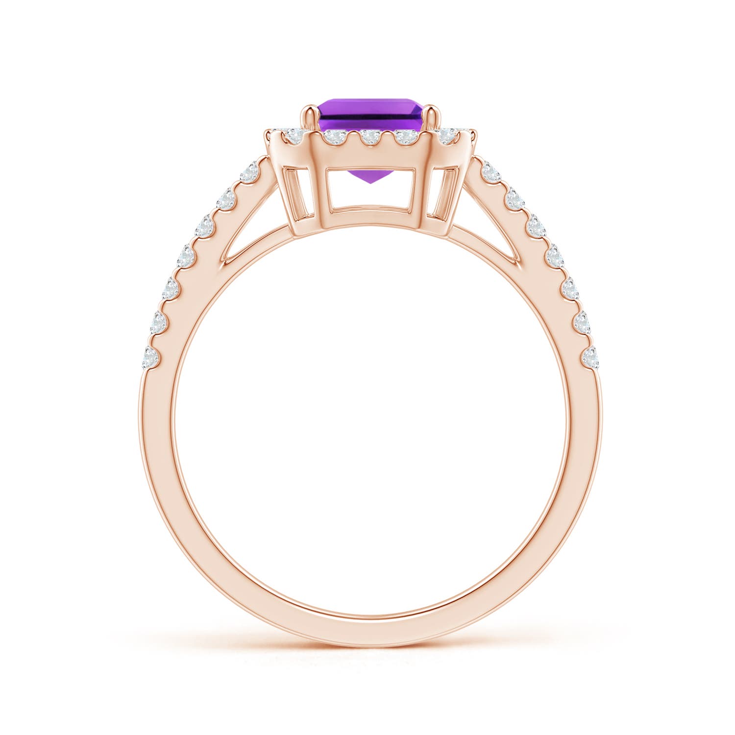 AAA - Amethyst / 1.91 CT / 14 KT Rose Gold