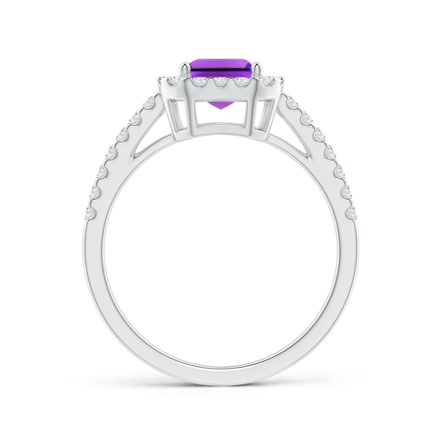 AAA - Amethyst / 1.91 CT / 14 KT White Gold