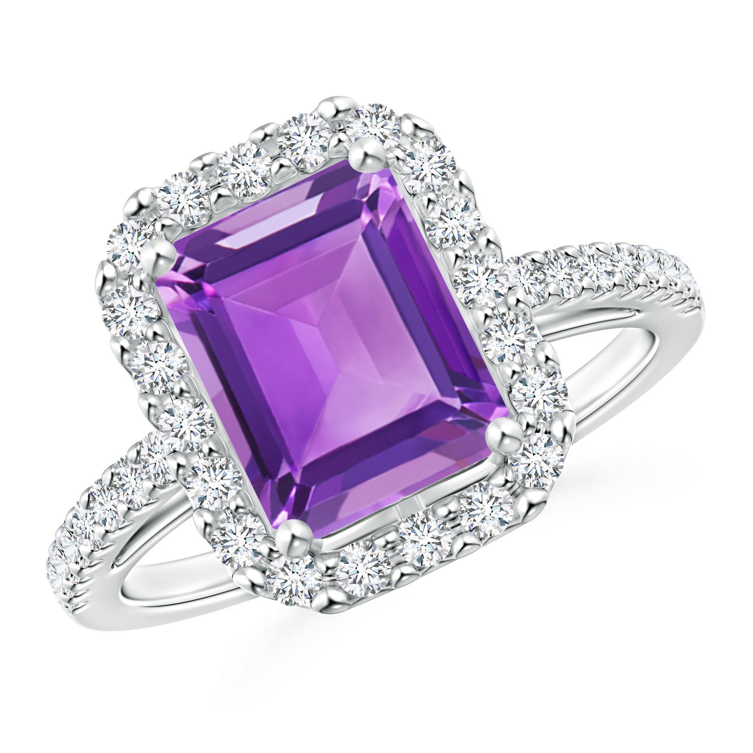 AA - Amethyst / 2.68 CT / 14 KT White Gold