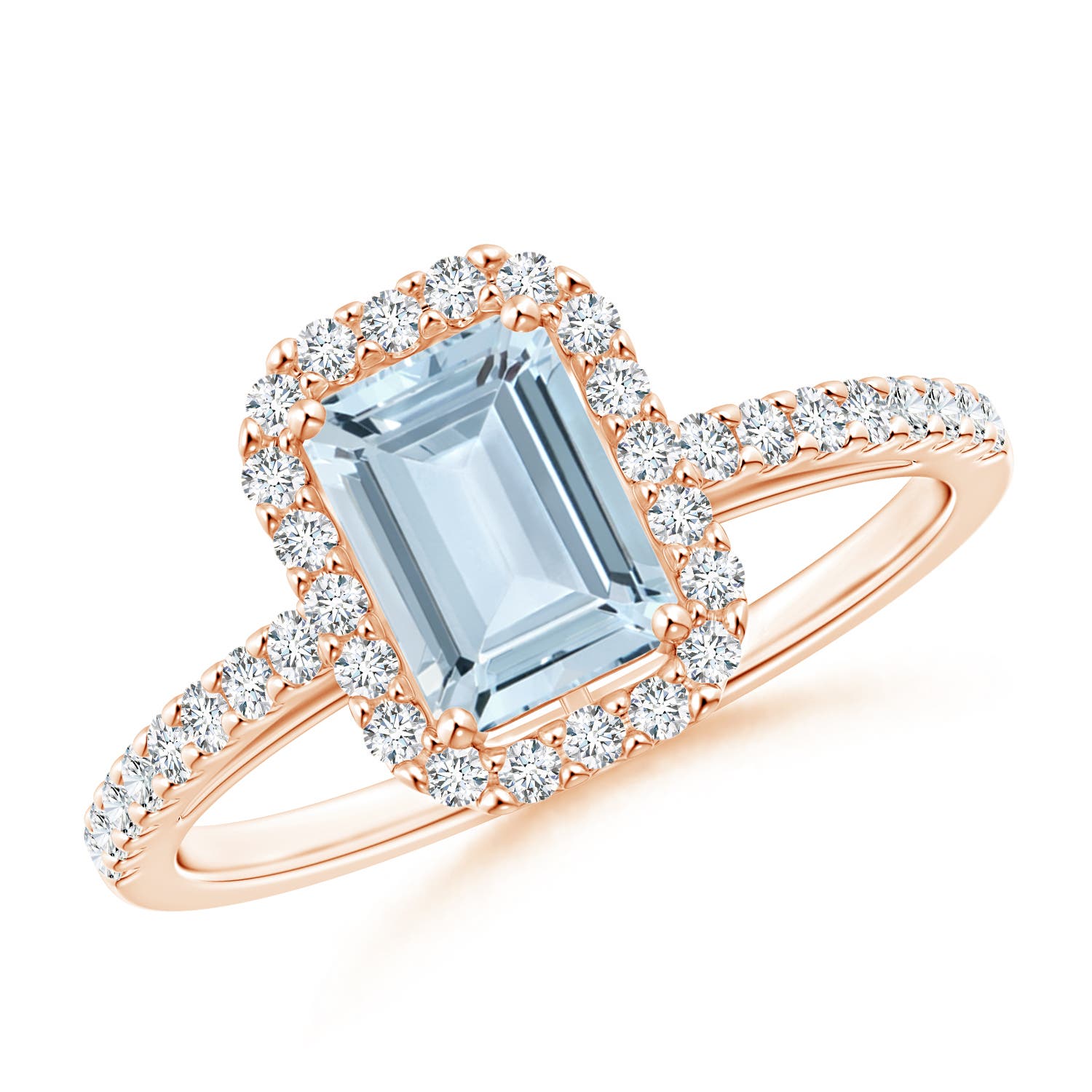 A - Aquamarine / 1.13 CT / 14 KT Rose Gold