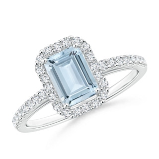 Emerald Cut A Aquamarine