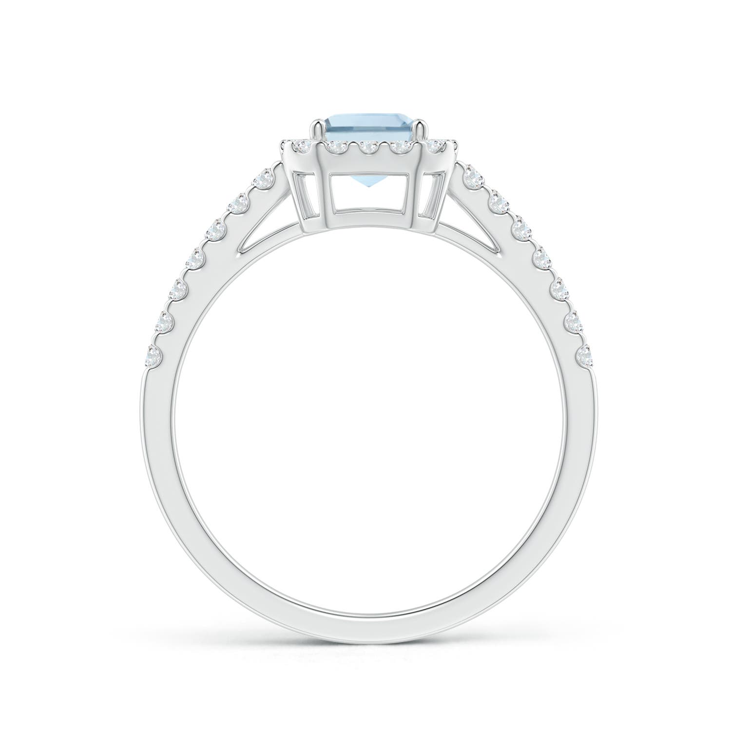 A - Aquamarine / 1.13 CT / 14 KT White Gold