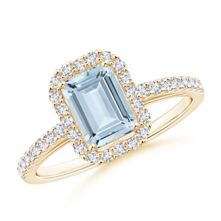 Emerald Cut A Aquamarine