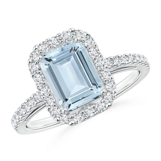 Emerald Cut A Aquamarine