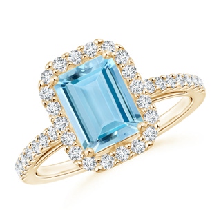 Emerald Cut AAAA Aquamarine