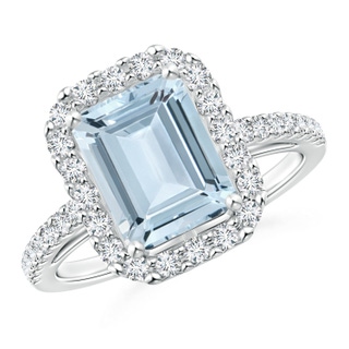 Emerald Cut A Aquamarine