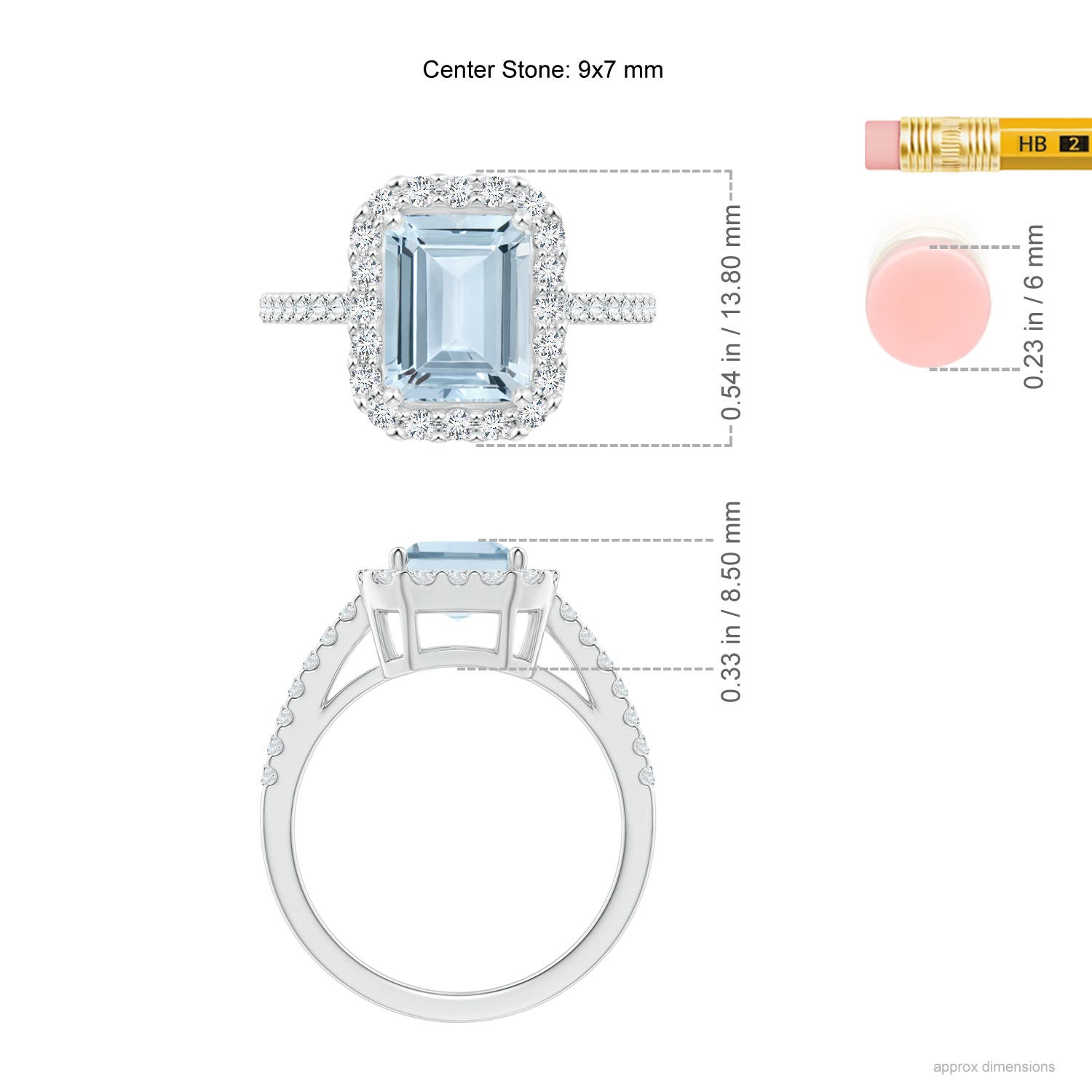 A - Aquamarine / 2.48 CT / 14 KT White Gold