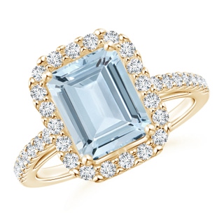 Emerald Cut A Aquamarine