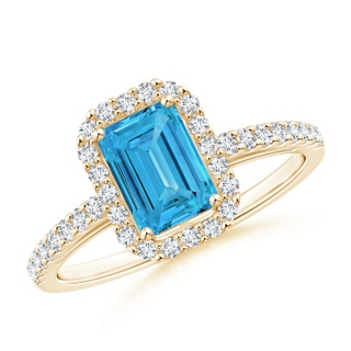 Emerald Cut Fancy Intense, VS2 Blue Diamond