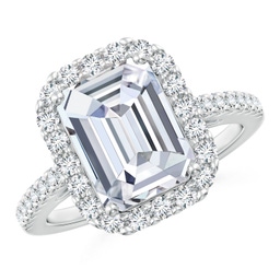 Emerald Cut Diamond Classic Rings