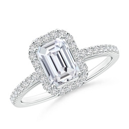Halo Diamond Halo Rings