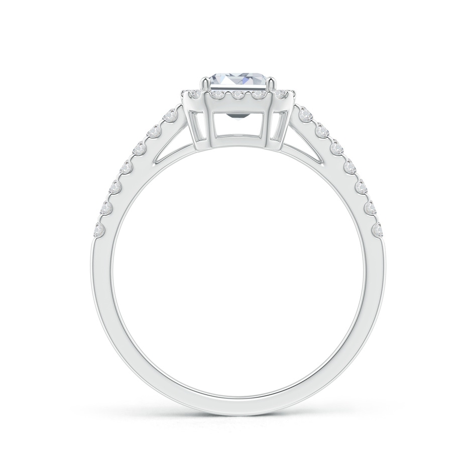 5x3mm HSI2 Emerald-Cut Diamond Halo Ring in White Gold side 199