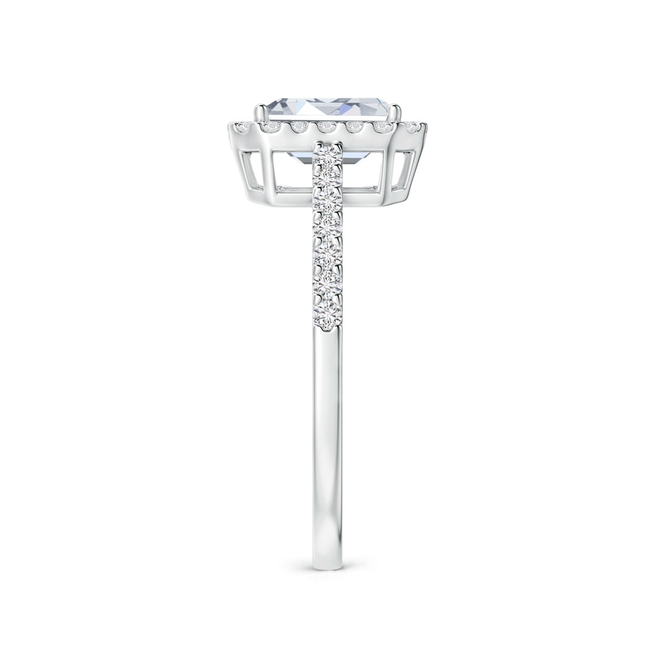 5x3mm HSI2 Emerald-Cut Diamond Halo Ring in White Gold side 299