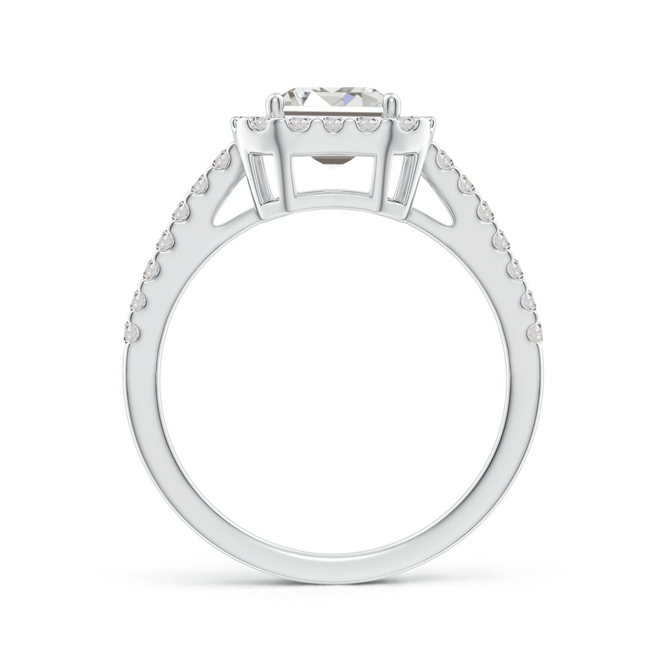 7x5mm IJI1I2 Emerald-Cut Diamond Halo Ring in P950 Platinum side 199