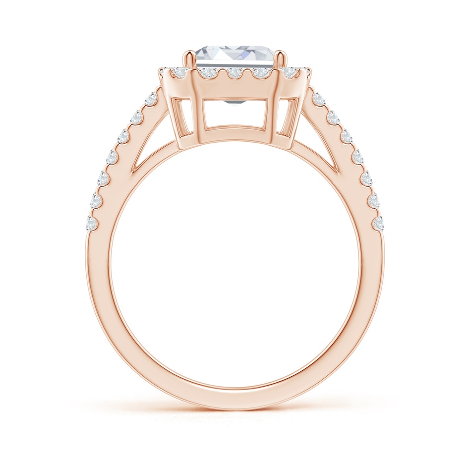8.5x6.5mm GVS2 Emerald-Cut Diamond Halo Ring in Rose Gold side 199