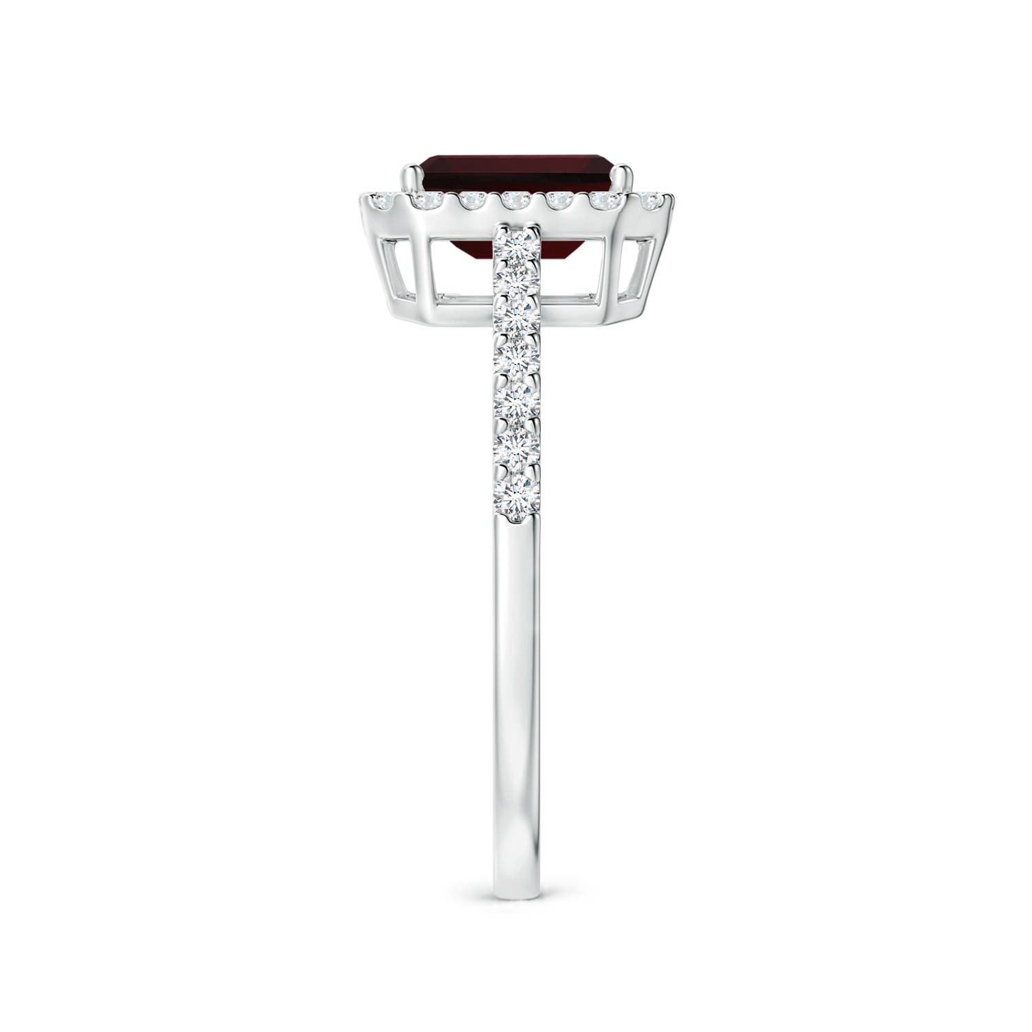 A - Garnet / 1.53 CT / 14 KT White Gold