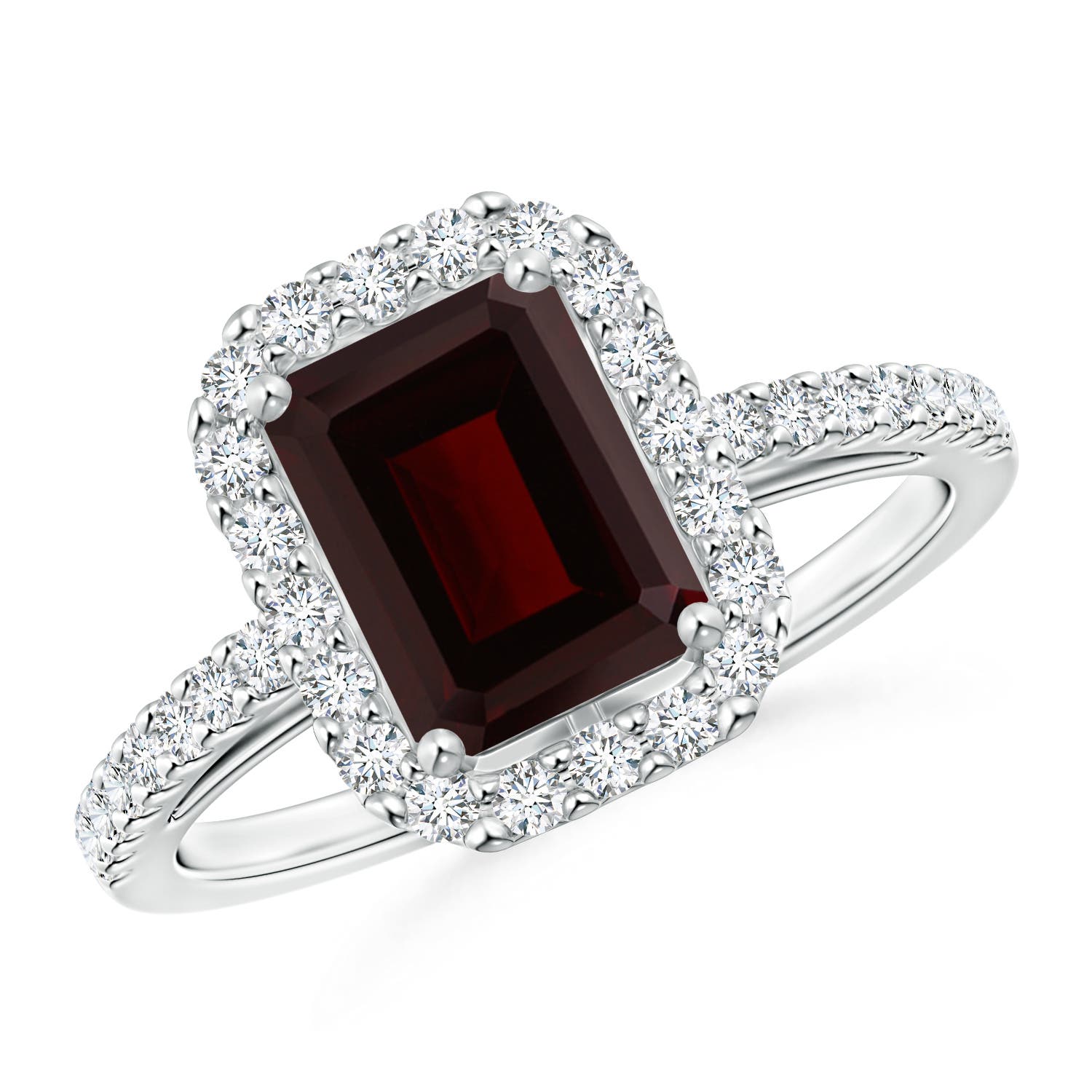 A - Garnet / 2.21 CT / 14 KT White Gold