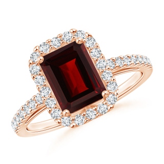 Emerald Cut AA Garnet