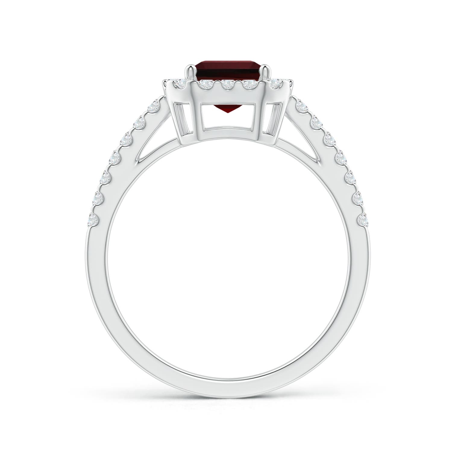 AAA - Garnet / 2.21 CT / 14 KT White Gold