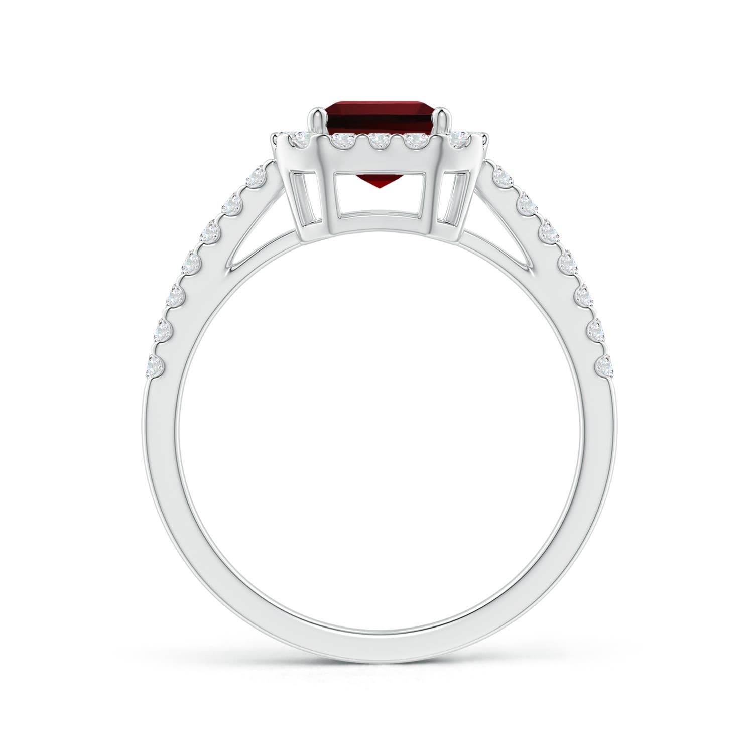 AAAA - Garnet / 2.21 CT / 14 KT White Gold