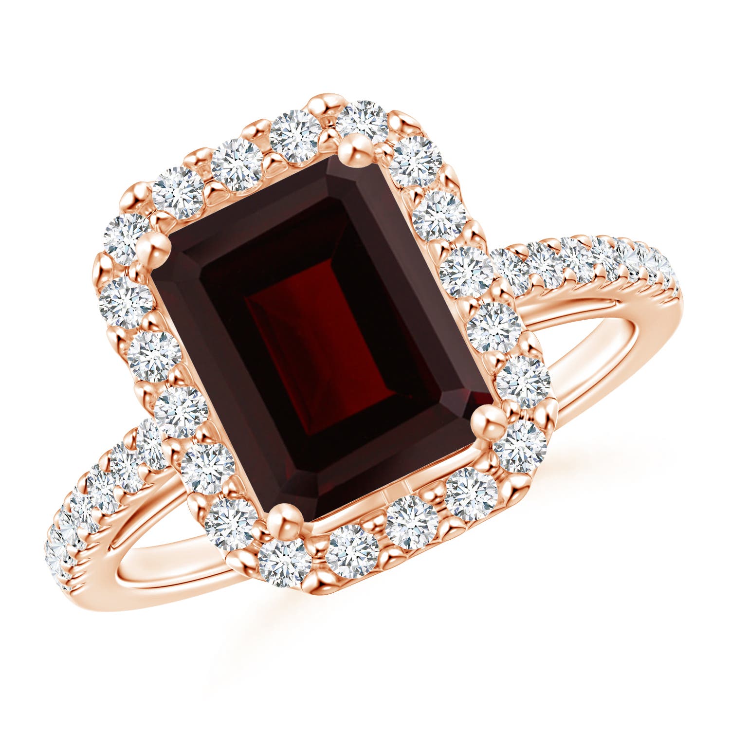 A - Garnet / 3.28 CT / 14 KT Rose Gold