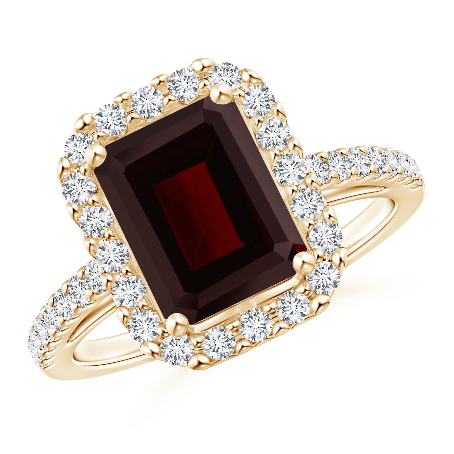 A - Garnet / 3.28 CT / 14 KT Yellow Gold