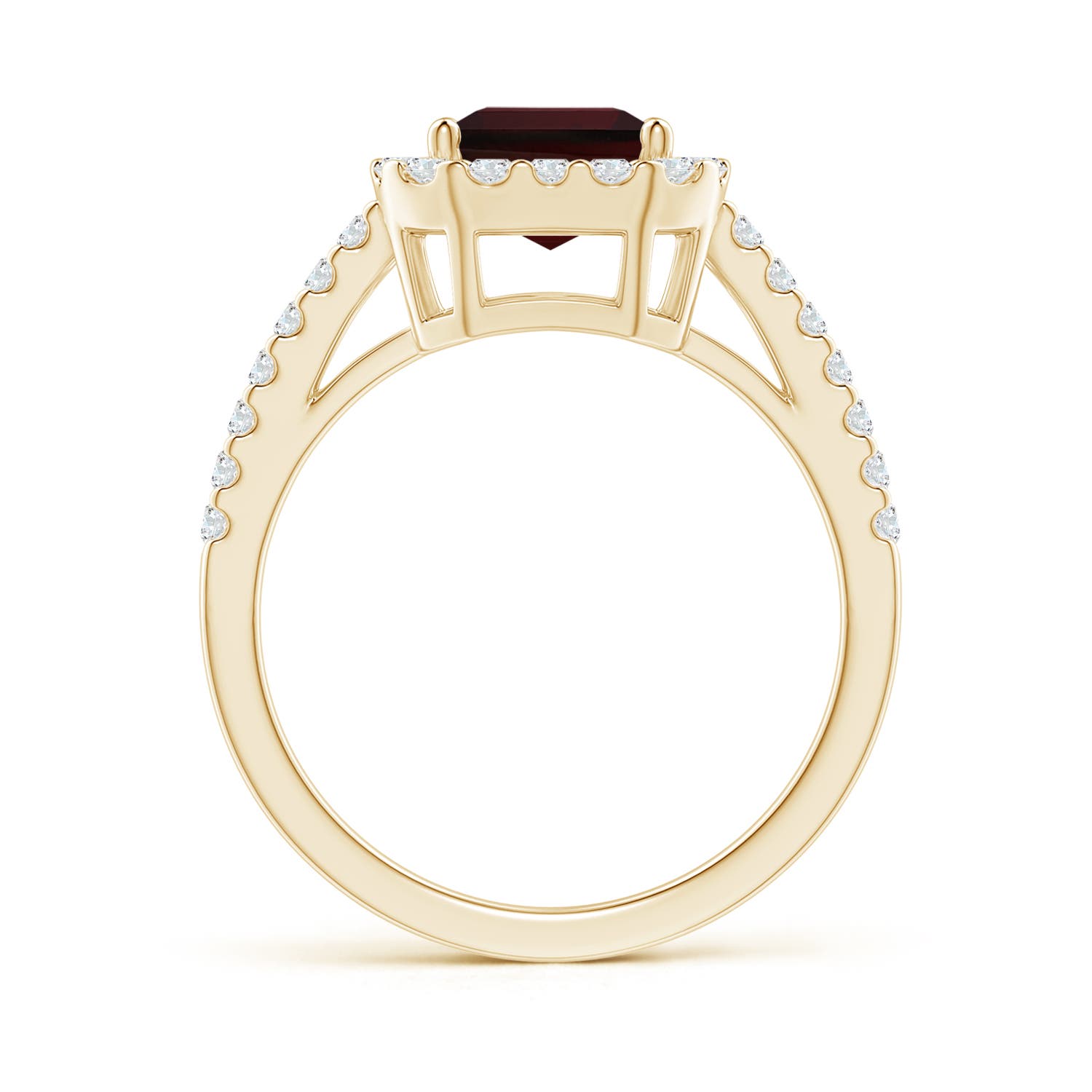 A - Garnet / 3.28 CT / 14 KT Yellow Gold