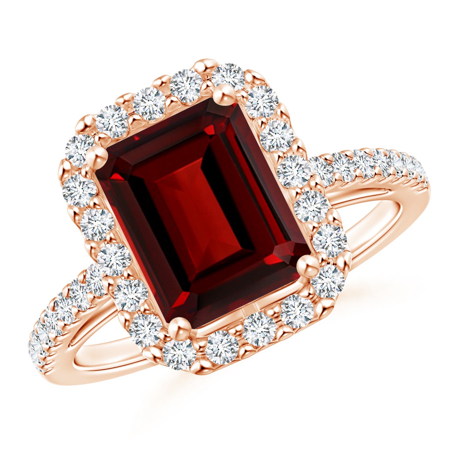 AAAA - Garnet / 3.28 CT / 14 KT Rose Gold