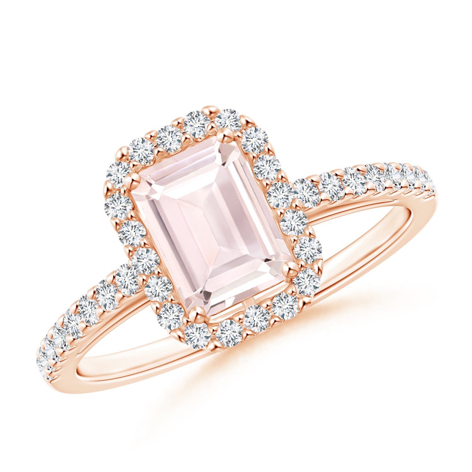 A - Morganite / 1.23 CT / 14 KT Rose Gold