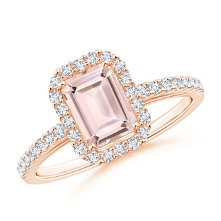Emerald Cut AA Morganite